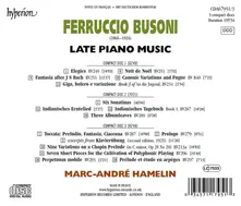BUSONI: LATE PIANO MUSIC thumbnail
