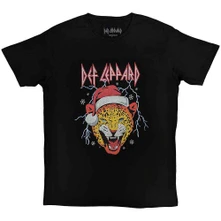 Def Leppard, Tričko Holiday Leppard, Unisex, Čierna