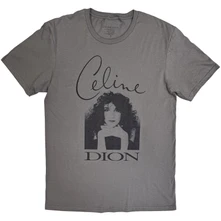 Celine Dion, Tričko Celine Photo, Unisex, Šedá