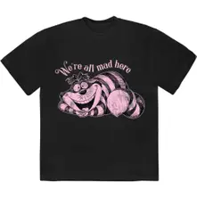 Alice In Wonderland - We're All Mad Here (Black) (T-shirt)