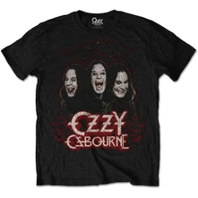 Ozzy Osbourne, Tričko Crows & Bars, Unisex, Čierna