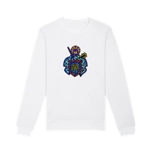 Moja Reč, Crewneck sv. Katarína, Unisex, Biela