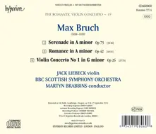 BRUCH: VIOLIN CONCERTO NO. 1 & OTHER WORKS (HYPERI thumbnail
