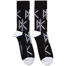 Dead Kennedys, Ponožky DK Logo Repeat, Unisex, Čierna