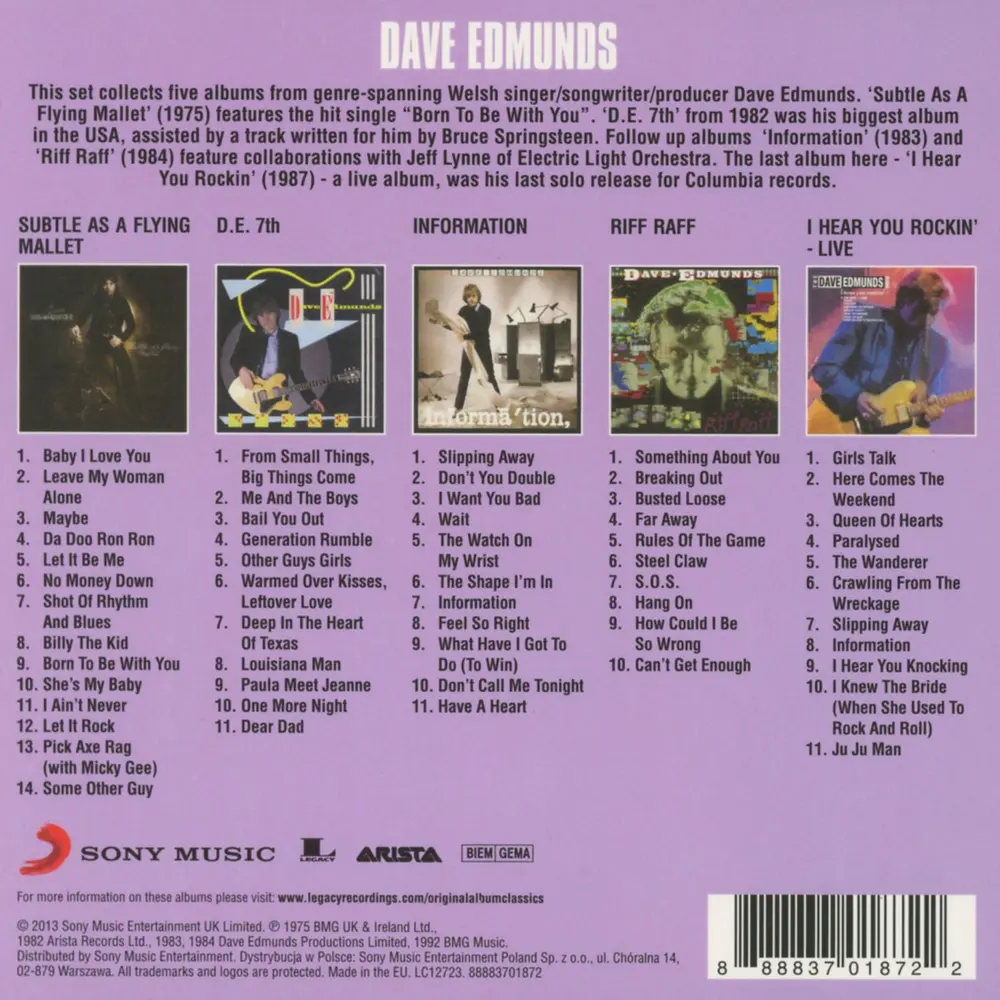 Dave Edmunds – Original Album Classics (CD)