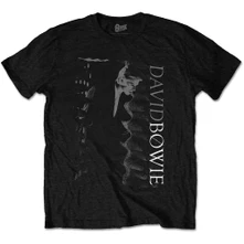 David Bowie, Tričko Distorted, Unisex, Čierna