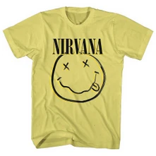 Nirvana, Tričko Inverse Smiley, Unisex, Žltá