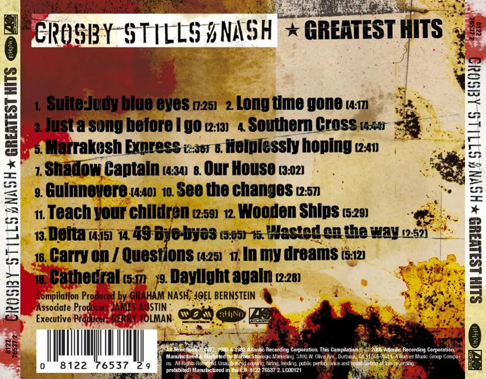 Crosby, Stills, Nash & Young – GREATEST HITS (CD)