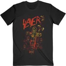 Slayer, Tričko Blood Red, Unisex, Čierna