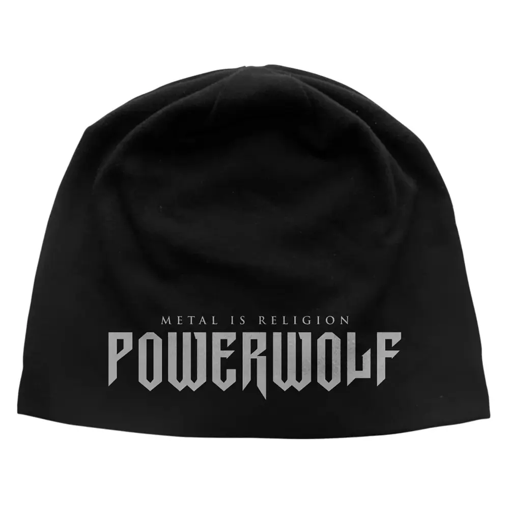 Unisex Beanie Hat: Metal Is Religion JD Print (Black)