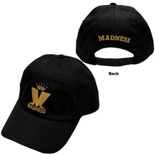Šiltovka Unisex Baseball Cap: Crown & M (Black) (Back Print)
