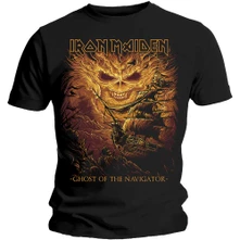 Iron Maiden, Tričko Ghost of the Navigator, Unisex, Čierna