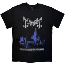 Mayhem, Tričko De Mysteriis Dom Sathanas, Unisex, Čierna