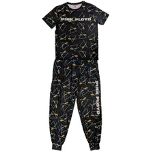 Pink Floyd, Pyžamo Prism Repeat, Unisex, Čierna
