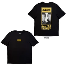 Tričko Unisex T-Shirt: Sydney Half Faces Fan Store (Black) (Back Print & Ex-Tour)