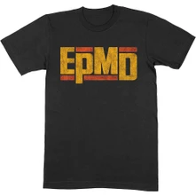 EPMD, Tričko Distressed Classic Logo, Unisex, Čierna