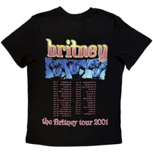 Ladies T-Shirt: Britney Tour (Black) (Back Print) thumbnail