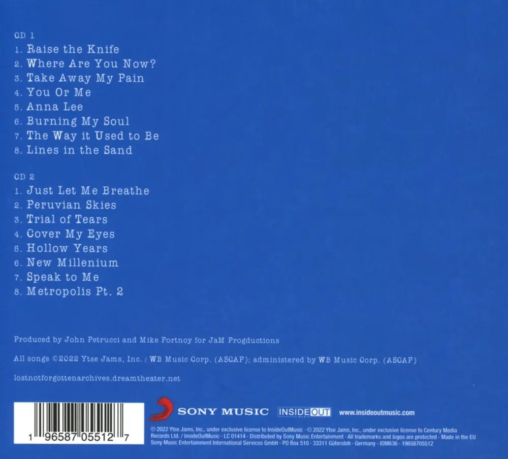 Lost Not Forgotten Archives: Falling Into Infinity Demos, 1996-1997