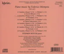 Stephen Hough – PIANO MUSIC BY FEDERICO MOMPOU (CD)