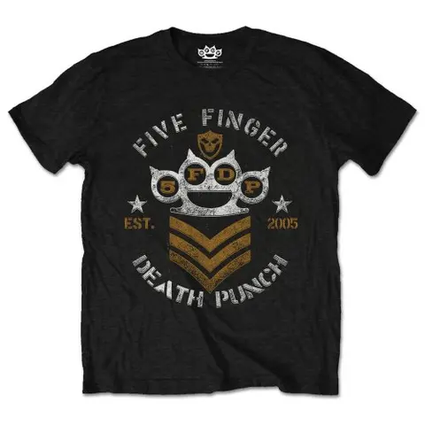 Five Finger Death Punch – Tričko Chevron (Čierna), Unisex, Čierna