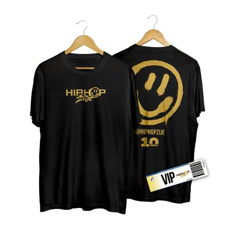 Hip Hop Žije Festival – Tričko + VIP lístok Hip Hop Žije 10 výročie