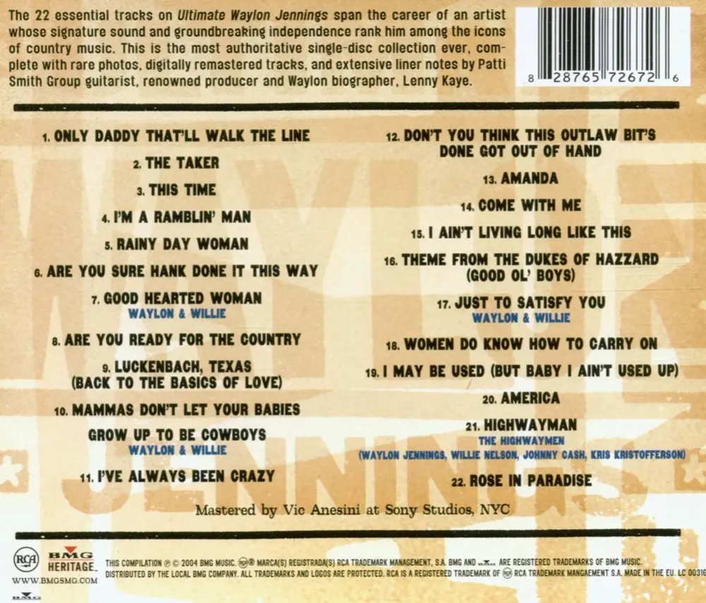 Ultimate Waylon Jennings (CD)