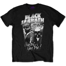 Black Sabbath – Never Say Die Grey Tone (Čierna) (Tričko)
