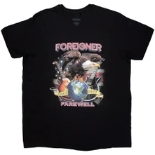Foreigner, Tričko Farewell Eagle, Unisex, Čierna