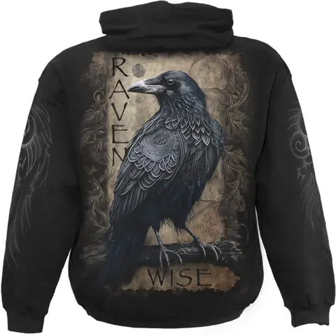 Spiral – Mikina Raven Wise (Čierna), Unisex, Čierna
