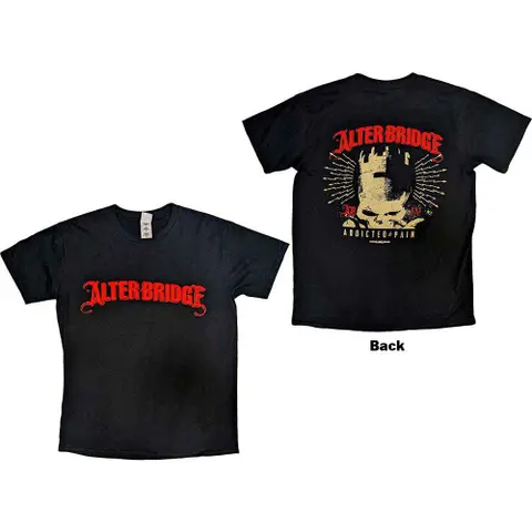 Alter Bridge – Tričko Addicted To Pain (Čierna), Unisex, Čierna