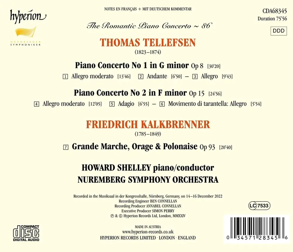 TELLEFSEN & KALKBRENNER: PIANO CONCERTOS