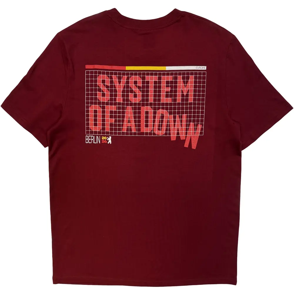 System of a Down – Berlin Event Tour '26 (Červená, Limited) (Tričko)