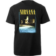 Nirvana, Tričko Stage Jump, Unisex, Čierna