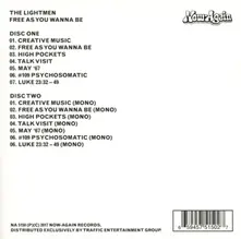 The Lightmen Plus One – FREE AS YOU WANNA BE (CD)
