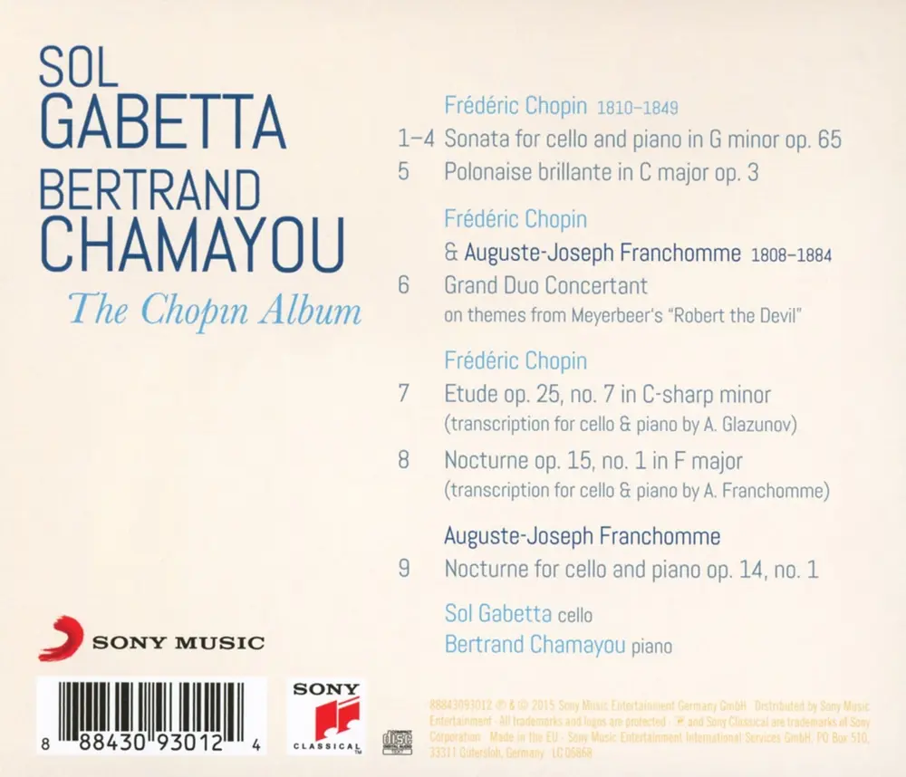 Sol Gabetta – The Chopin Album (CD)