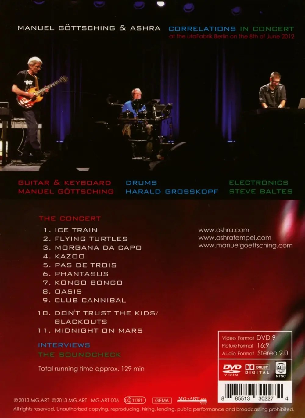 Ashra – CORRELATIONS IN CONCERT (DVD)