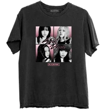 Blackpink, Tričko Shut Down Photo Grid, Unisex, Čierna