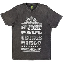 Tričko Unisex Stone Wash T-Shirt: Mr Kite (Charcoal Grey)