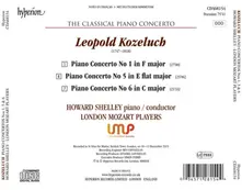 KOZELUCH: PIANO CONCERTOS NOS. 1, 5 & 6 (HYPERION thumbnail