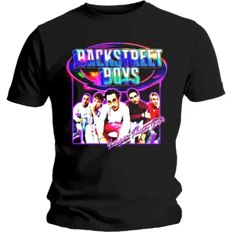 Backstreet Boys – Tričko Larger Than Life (Čierna), Unisex, Čierna