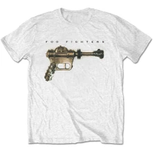 Foo Fighters, Tričko Ray Gun, Unisex, Biela