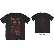Slipknot, Tričko Sketch Boxes, Unisex, Čierna