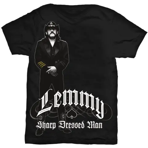 Lemmy – Tričko Sharp Dressed Man (Čierna), Unisex, Čierna