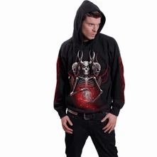 Unisex Pullover Hoodie: Third Eye Awakening (Black) (Back & Sleeve Print) thumbnail