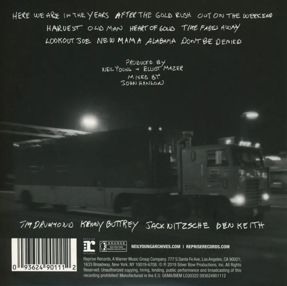 Neil Young & The Stray Gators – TUSCALOOSA (LIVE) (CD)