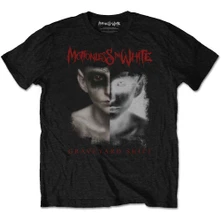 Motionless in White, Tričko Split Screen, Unisex, Čierna