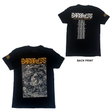 Baroness, Tričko Gold & Grey Dateback, Unisex, Čierna