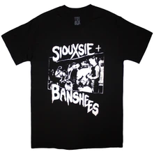 Siouxsie and the Banshees, Tričko Live!, Unisex, Čierna