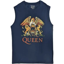 Queen, Tielko Classic Crest, Unisex, Modrá