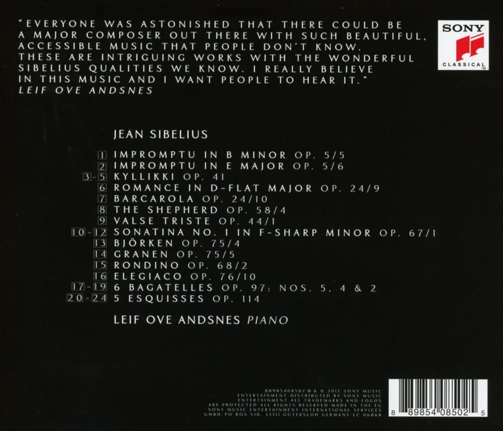 Leif Ove Andsnes – Sibelius (CD)